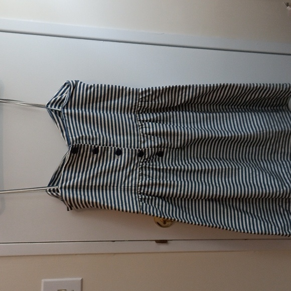 Polo Ralph Lauren Blue And White Stripe Size 12 Dress - Picture 4 of 6